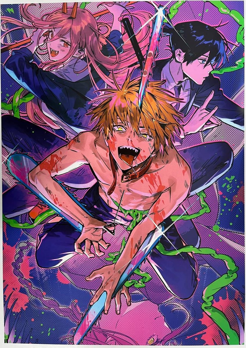 Постер А3 “Людина-Бензопила / Chainsaw Man”