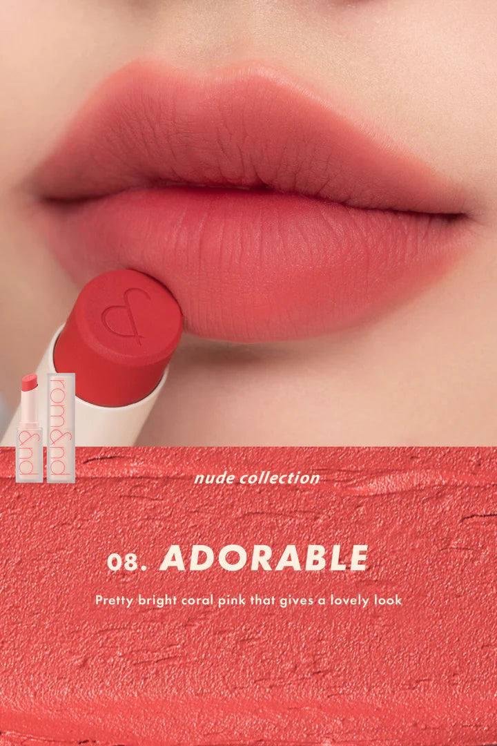 Rom&nd  zero matte lipstick 08 adorable
