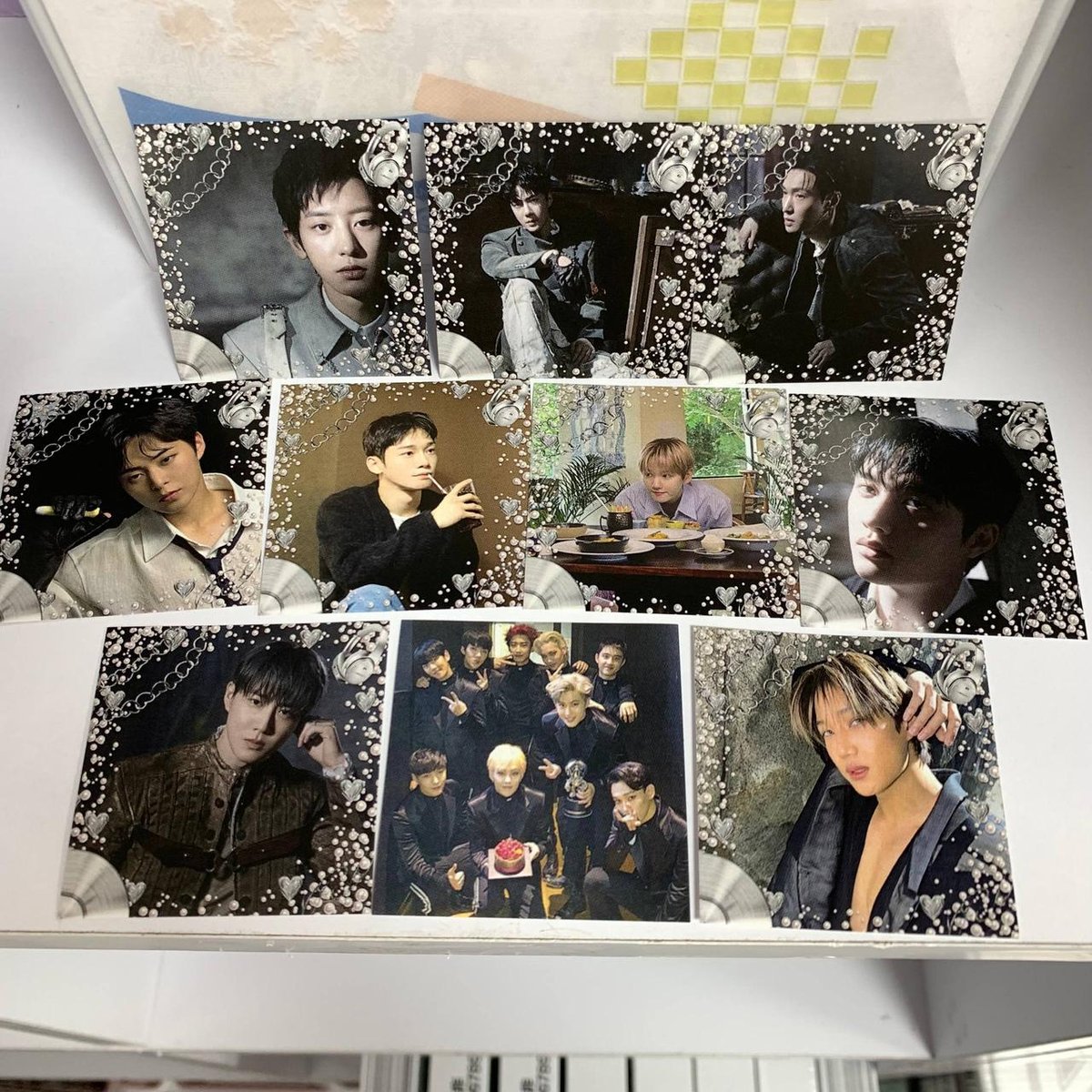 Набір з 10 наліпок EXO