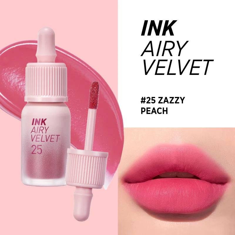 Peripera ink airy velvet 25 zazzy peach