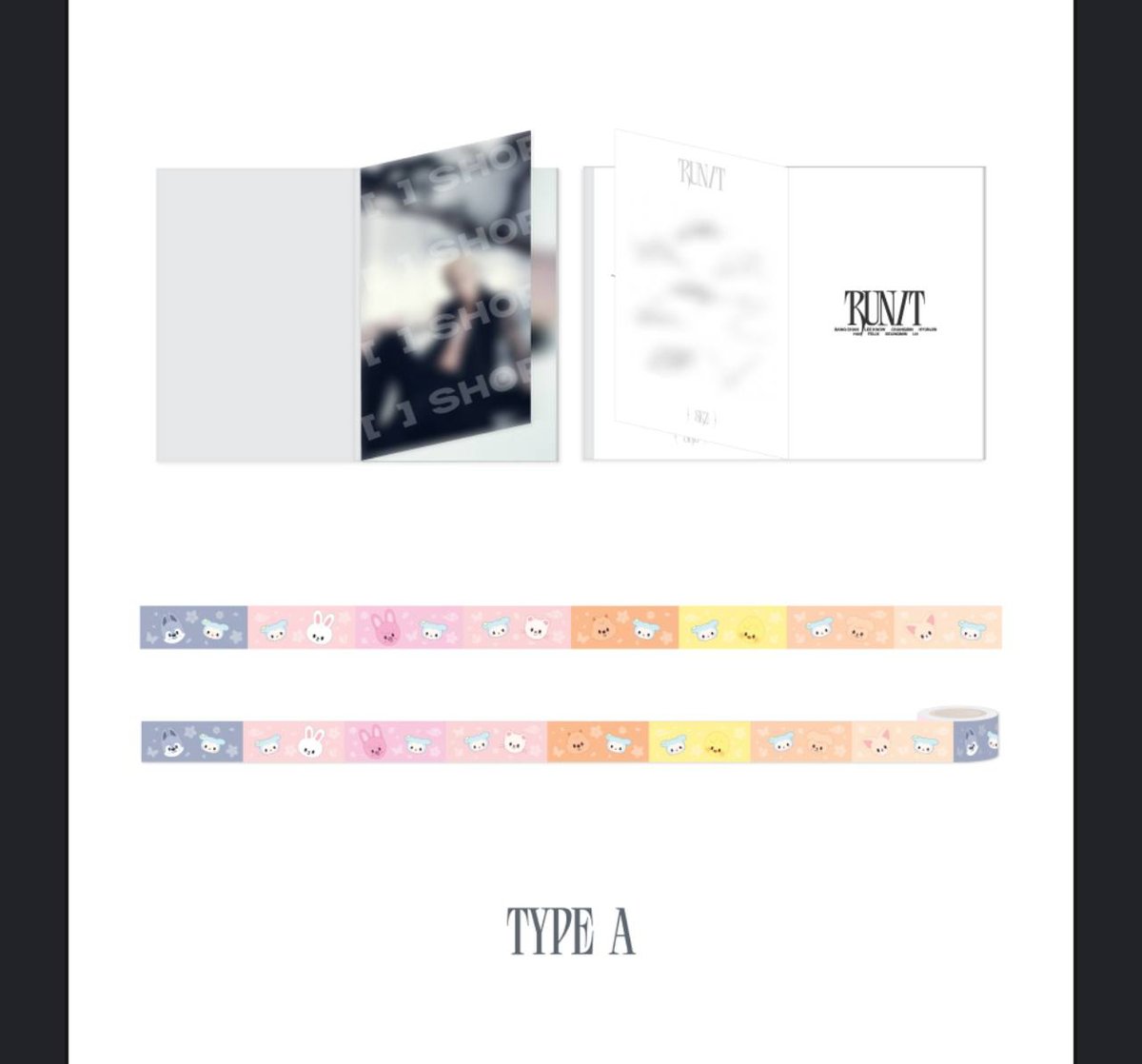 Type A POSTCARD BOOK & ROLL STICKER SET