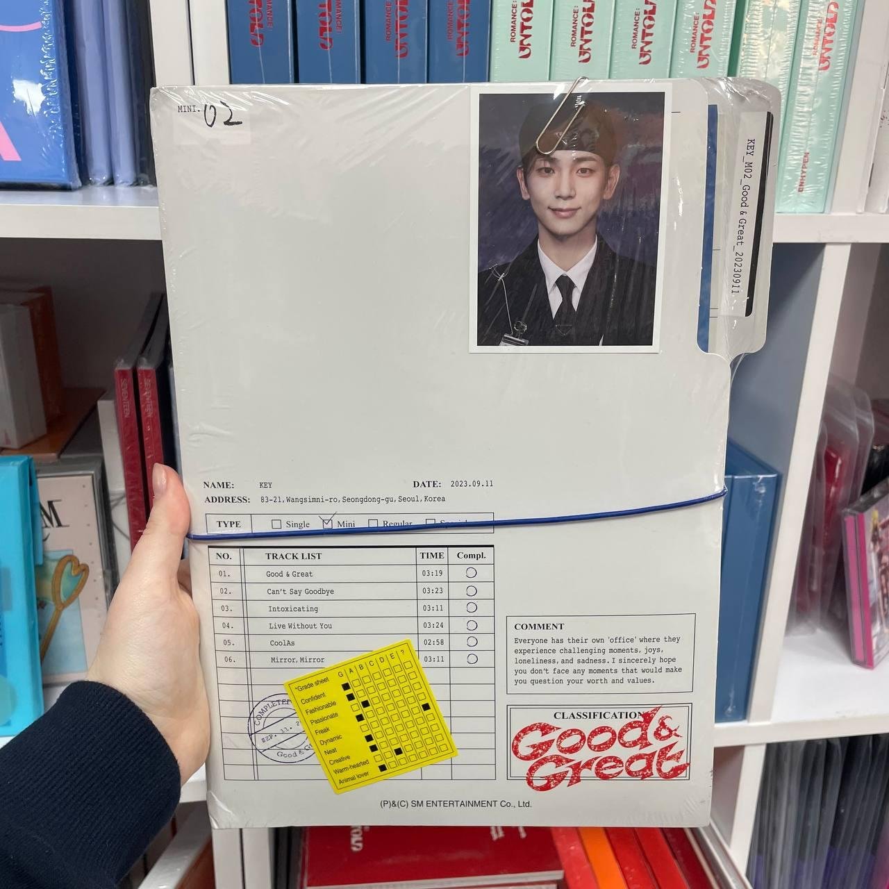 KEY (SHINee) - GOOD & GREAT COVER LETTER VER. NEAT