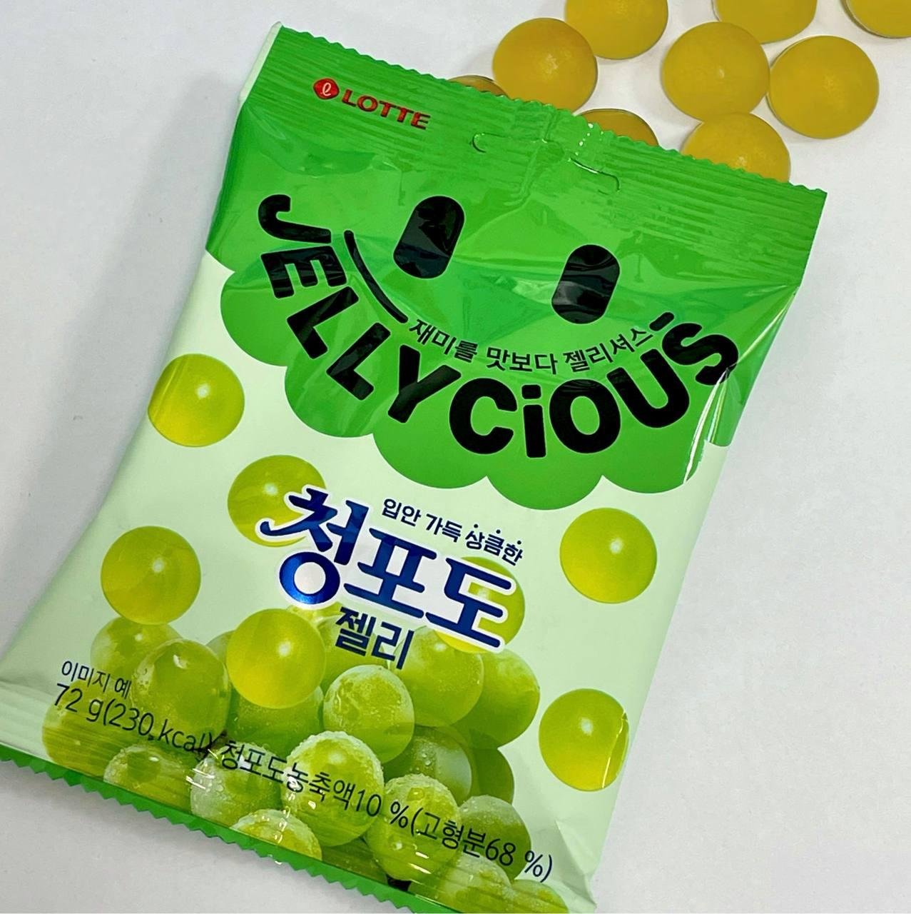 Цукерки желейні виноград Jellycious TM"Lotte"  72 г.