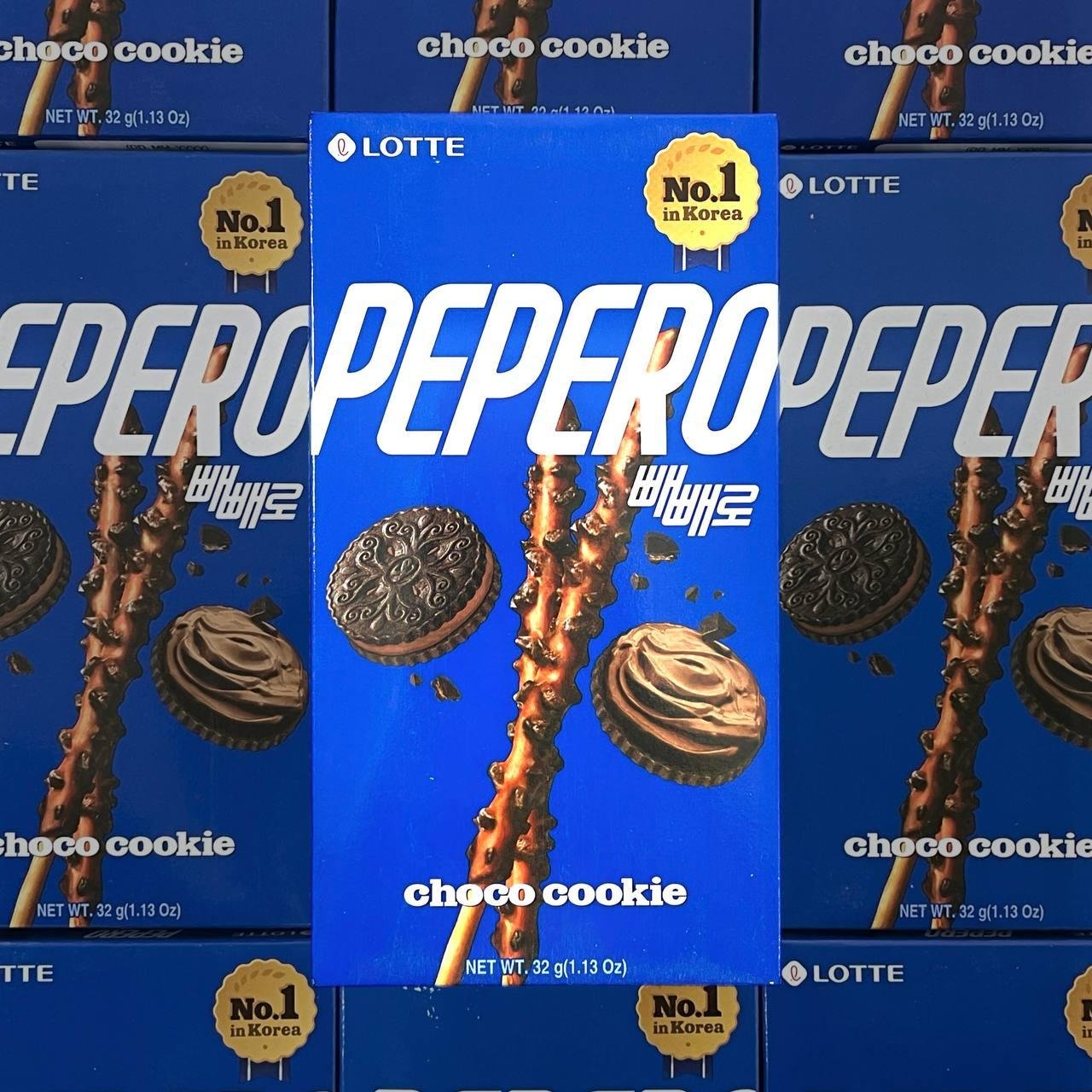 Соломка в шоколадній глазурі з крихтами печива PEPERO TM “Lotte” 32 г.