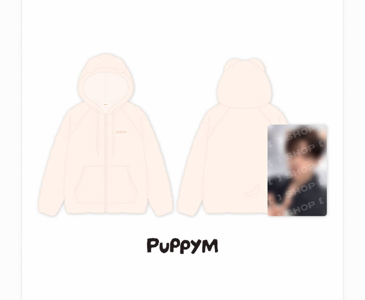 PuppyM FLEECE HOOD ZIP-UP