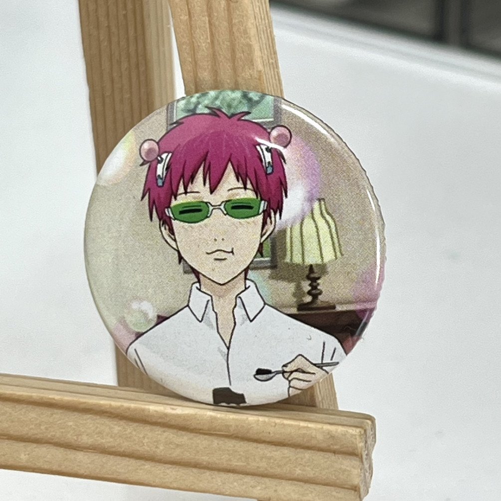 Міні значок Злощасне життя псионіка Сайкі Кусуо / The disastrous life of Saiki Kusuo