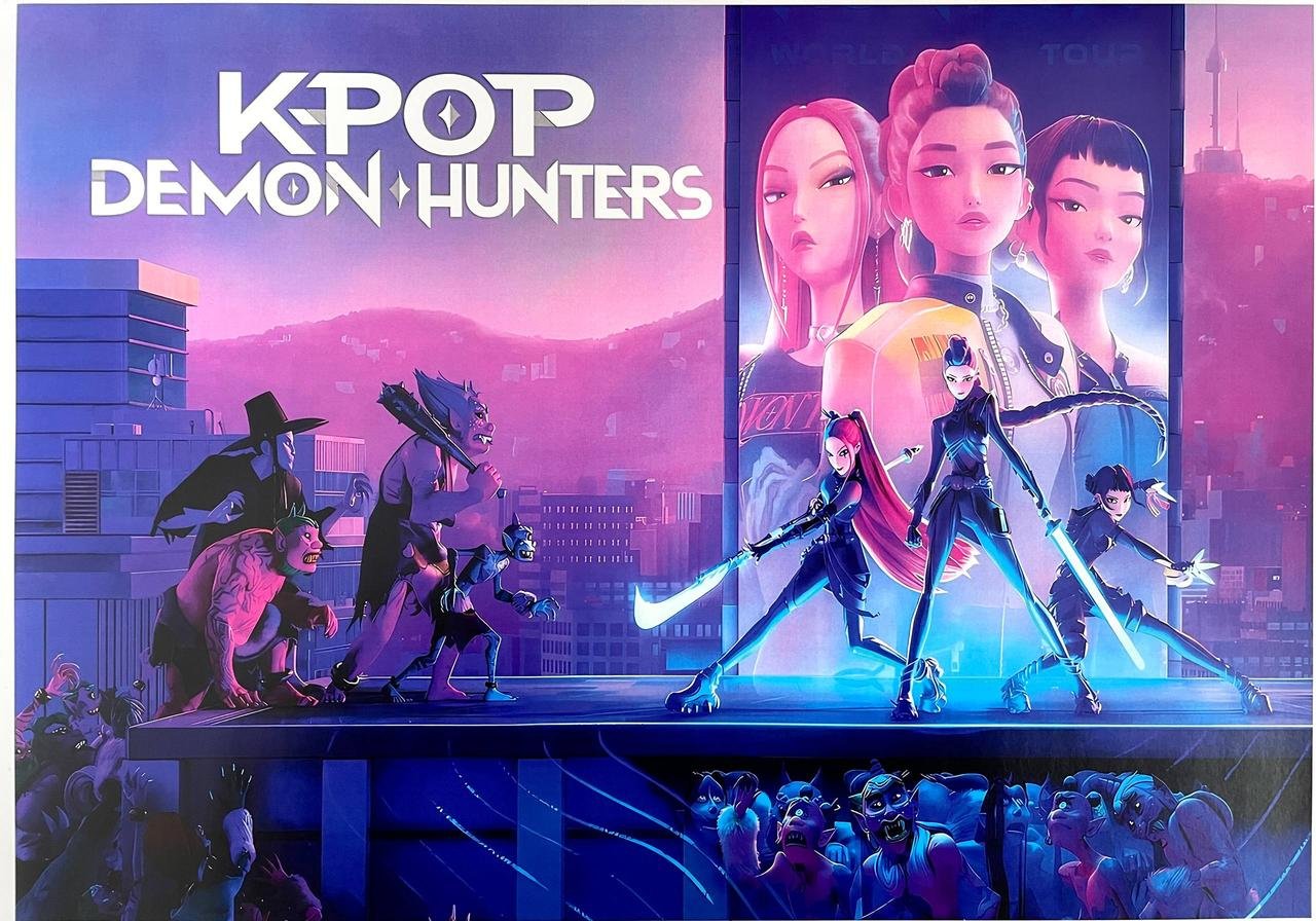 Постер А3 "К-поп мисливці на демонів / k-pop demon hunters"