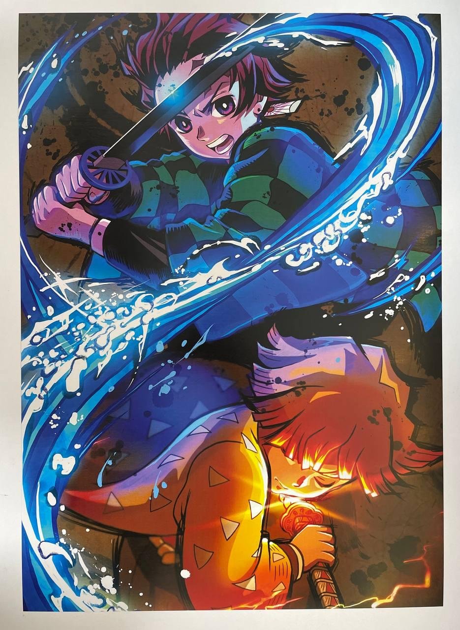 Постер А3 "Клинок, який знищує демонів / Demon Slayer"