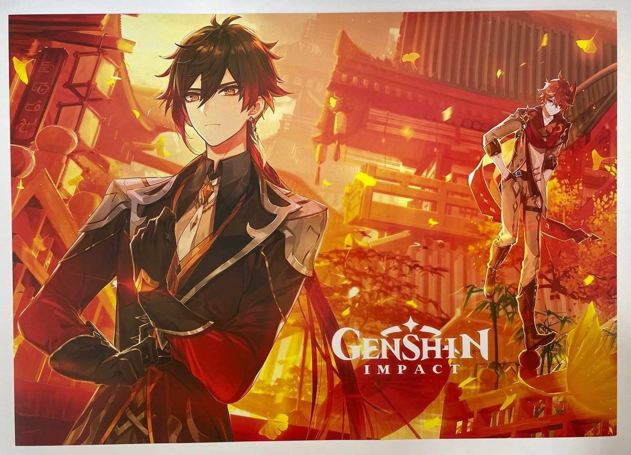 Постер А3 Genshin Impact