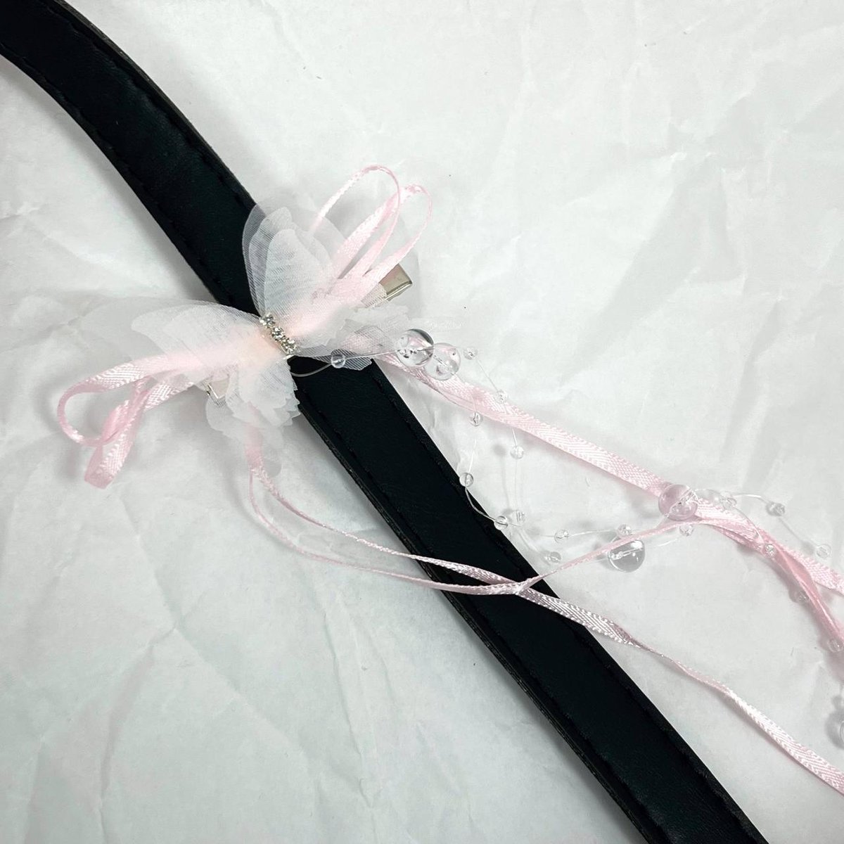 Шпилька  ʼметеликʼ (рожевий)