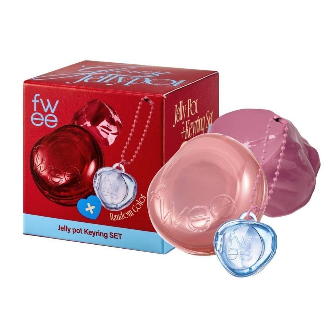 Fwee Jelly pot Keyring SET JN02 Milky 4g