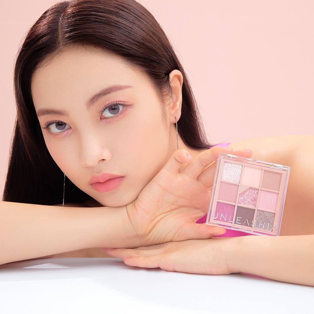 Unleashia - Glitterpedia Eye Palette - Веганські тіні для повік - All of dusty rose - 6,6g