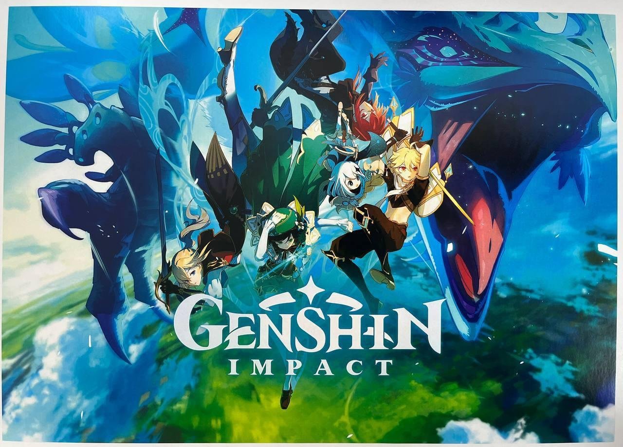 Постер А3 Genshin Impact