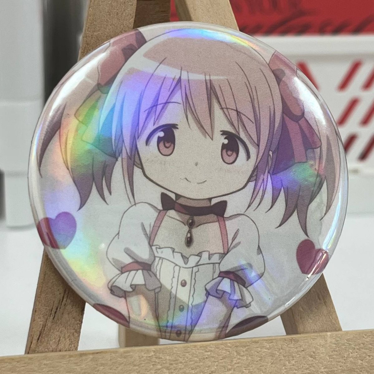 Голографічний значок Чарівниця Мадока Магіка / Mahou Shoujo Madoka Magica