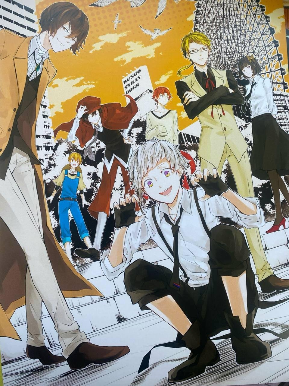 Постер А3 Літературні генії бродячі пси / Bungo stray dogs