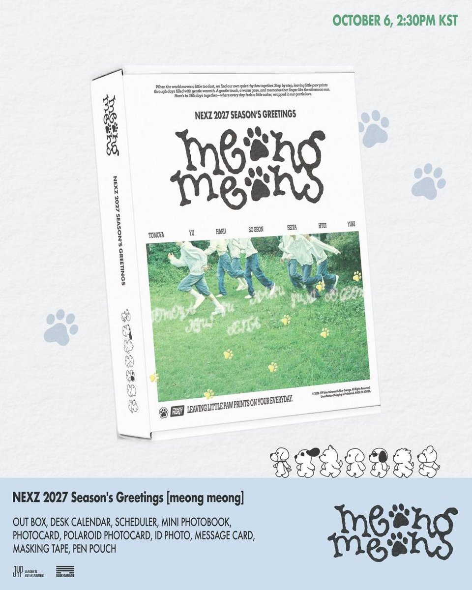 (Apple music pob) NEXZ 2027 Season's Greetings [meong meong]