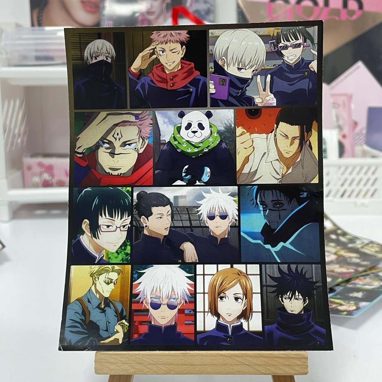 Наліпки  Jujutsu Kaisen / Магічна Битва  на аркуші А6 (для самовирізання)
