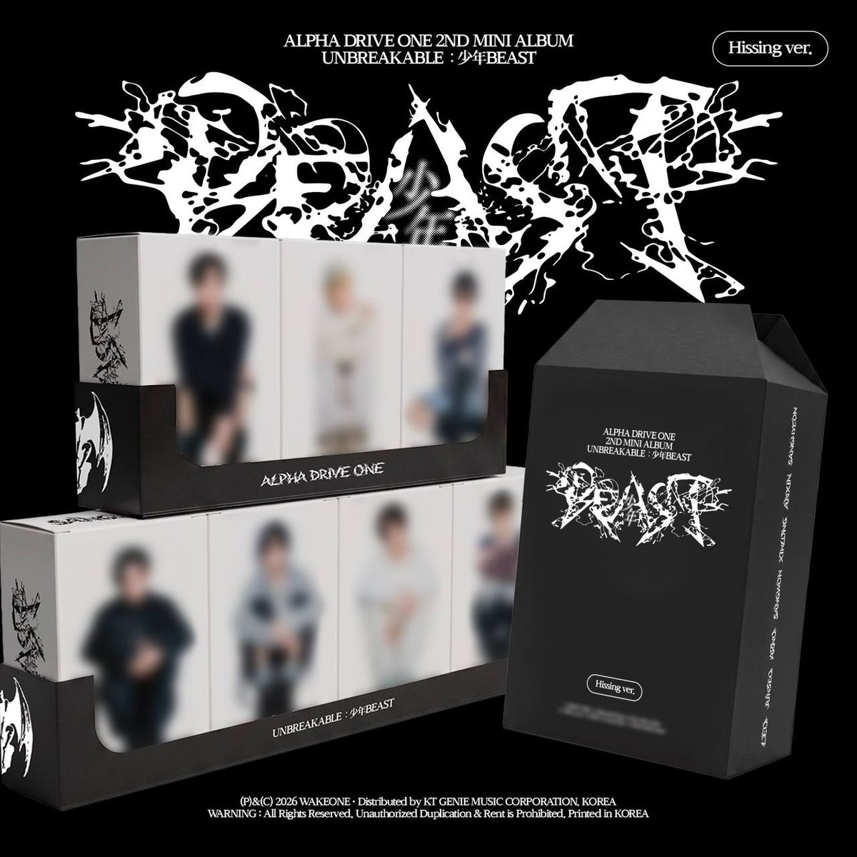 Hissing ver ALPHA DRIVE ONE - 2nd Mini Album [UNBREAKABLE : 少年BEAST]