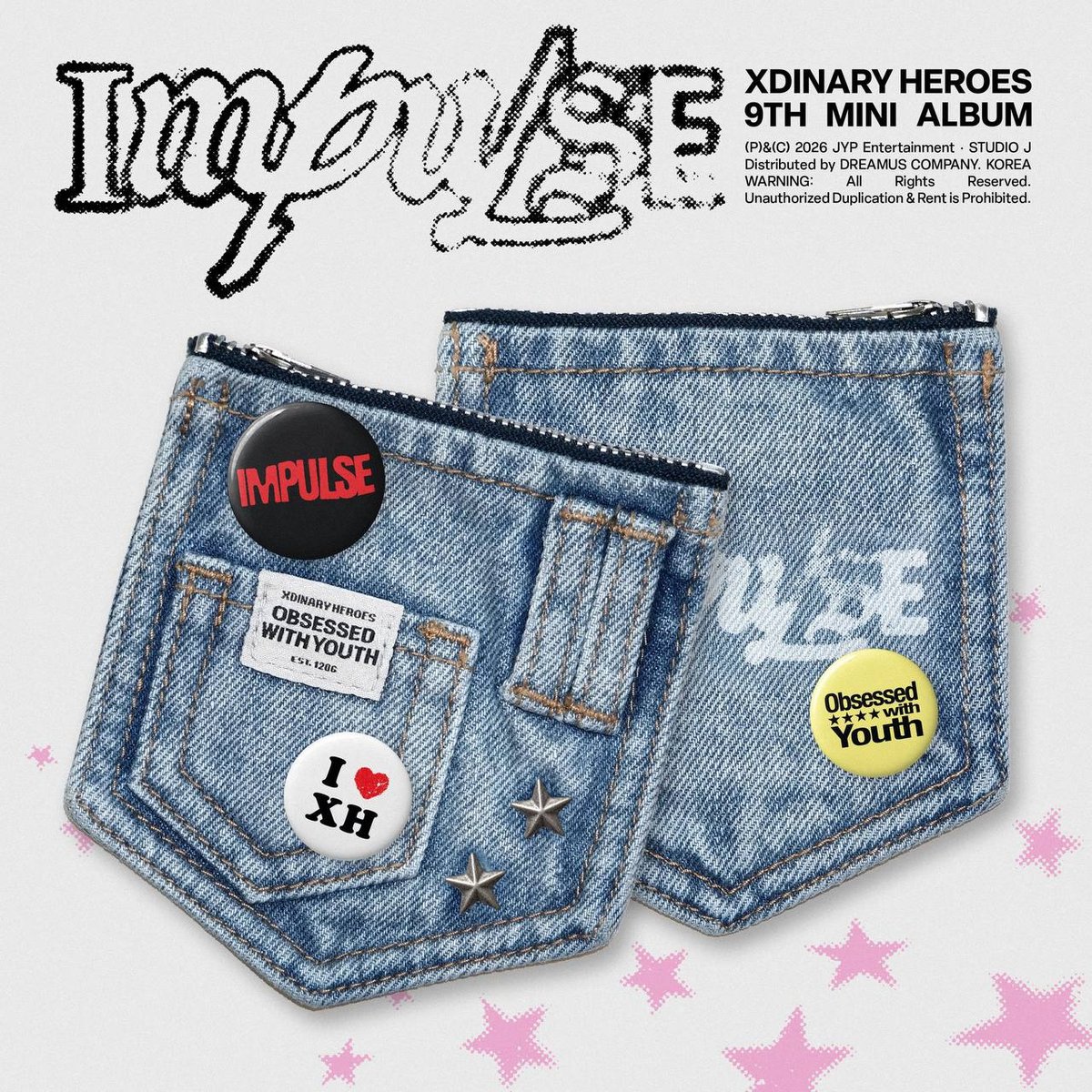 (Musicplant pob) DENIM POUCH Ver. Xdinary Heroes - IMPULSE