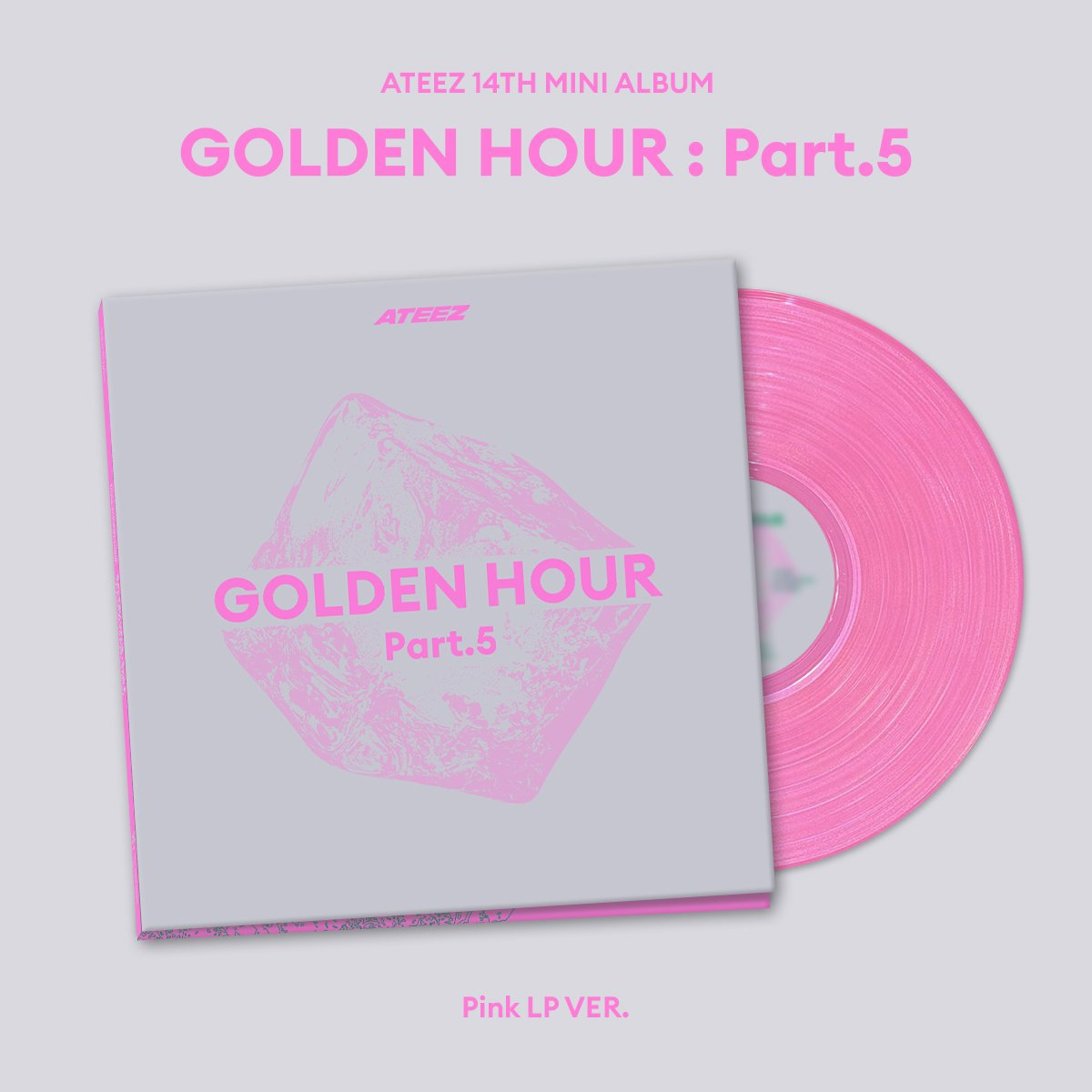 ATEEZ - GOLDEN HOUR : Part.5 Pink LP VER.