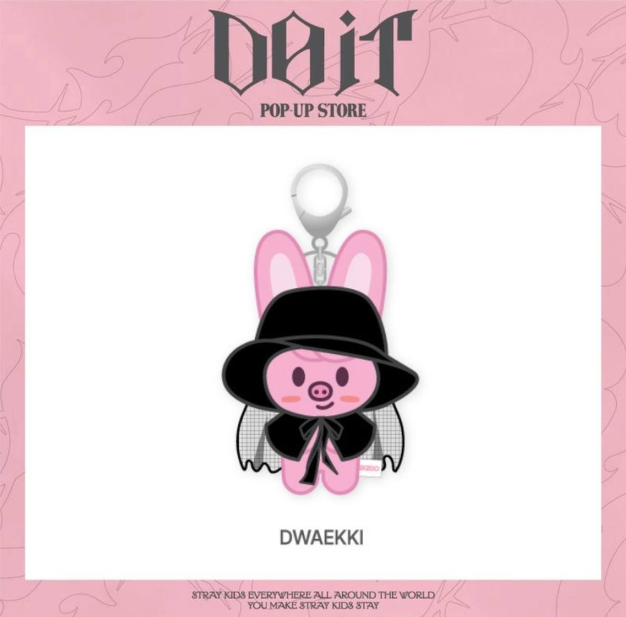 SKZOO COSTUME MAGNET PLUSH KEYRING - DO IT DWAEKKI