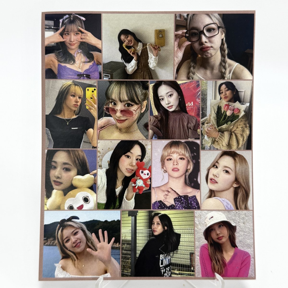Наліпки TWICE на аркуші А6 (для самовирізання)