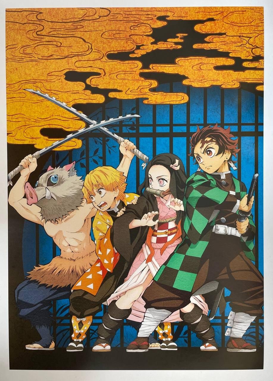 Постер А3 "Клинок, який знищує демонів / Demon Slayer"