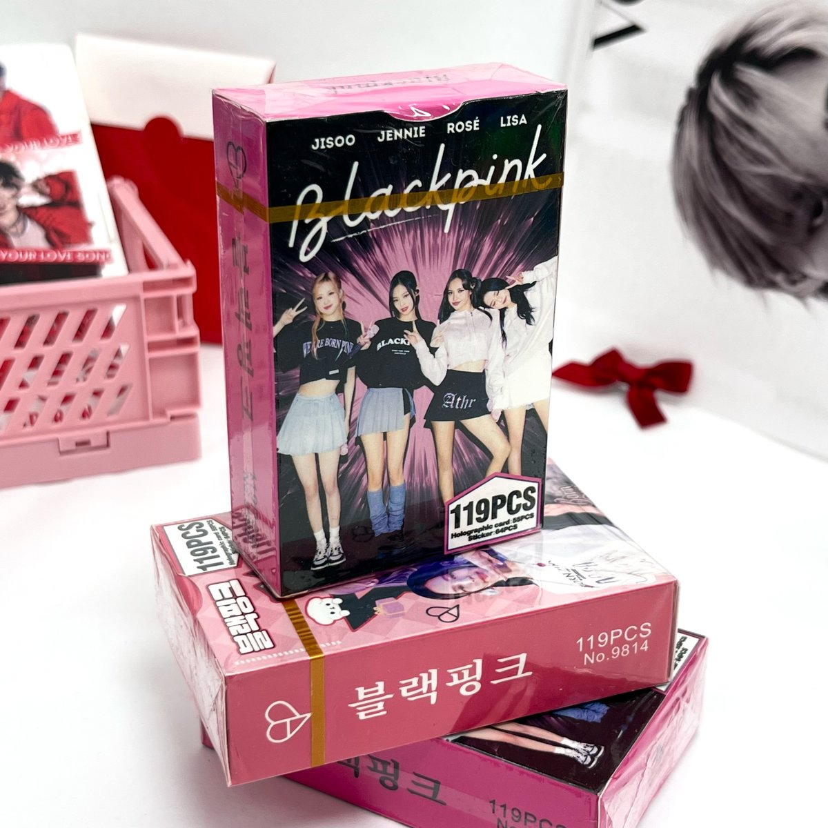 Набір ломо карток (1 з 4)  BLACKPINK 55 шт. карток і 64 шт. стікерів в упаковці