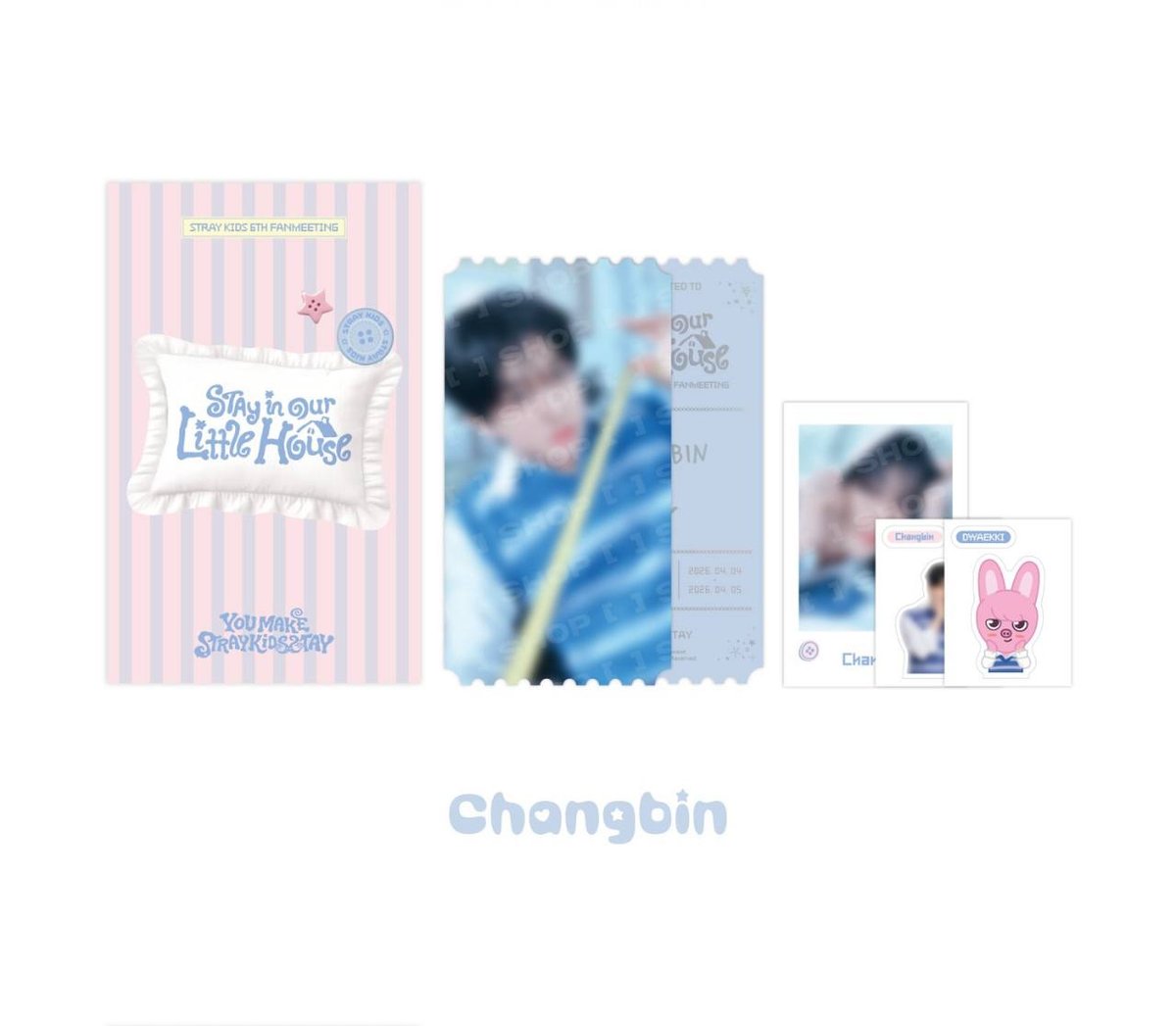 SPECIAL TICKET SET Changbin - Stray kids STAY in Our Little House