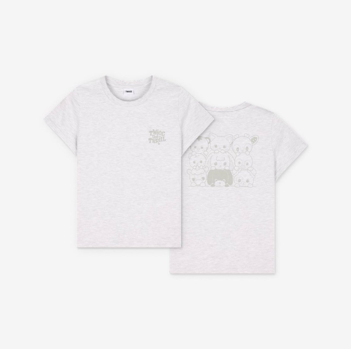 T-SHIRT (Gray) TWICE THE THRILL