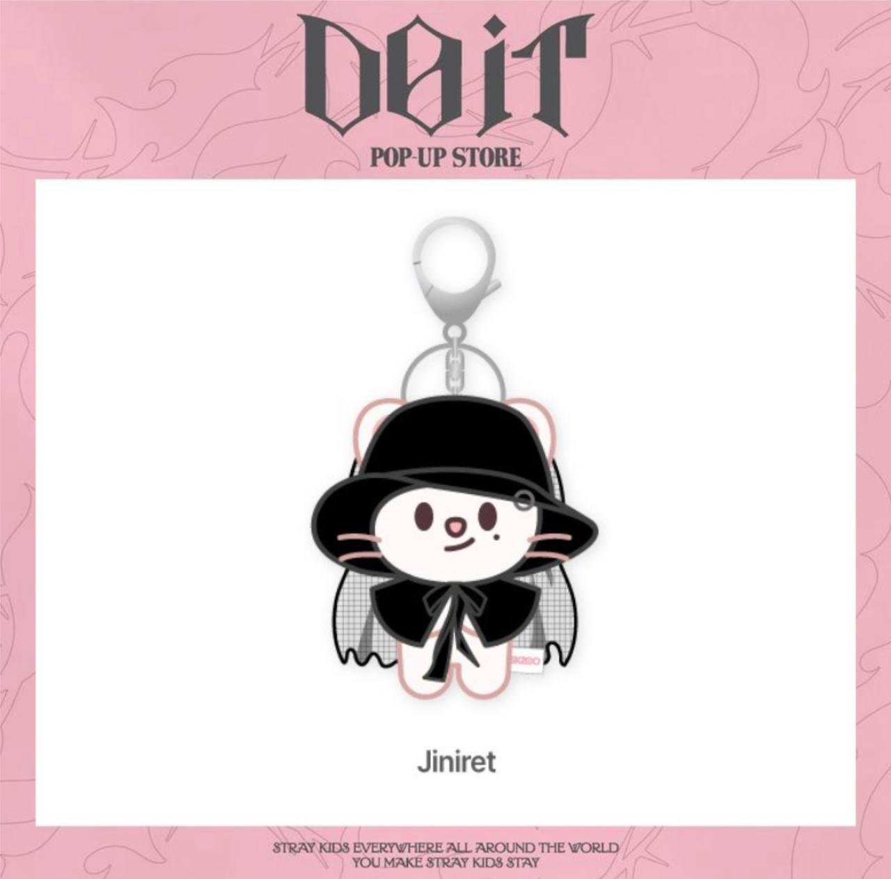 SKZOO COSTUME MAGNET PLUSH KEYRING - DO IT Jiniret