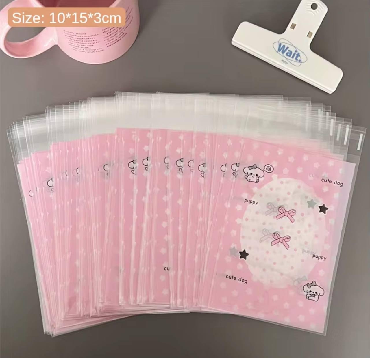 Пакетики 10*15см. 50 шт в упаковці  (Кружечок)
