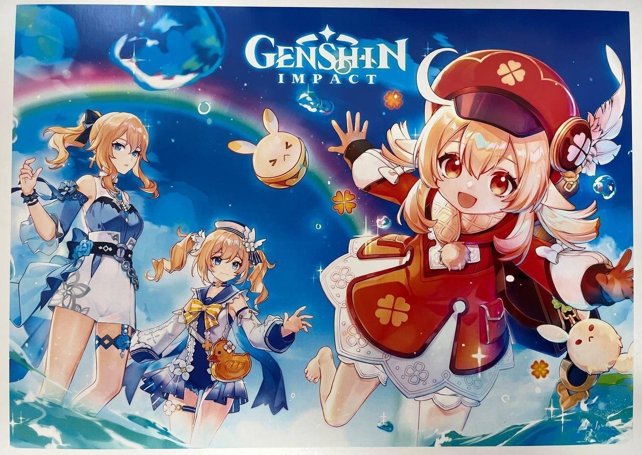 Постер А3 Genshin Impact