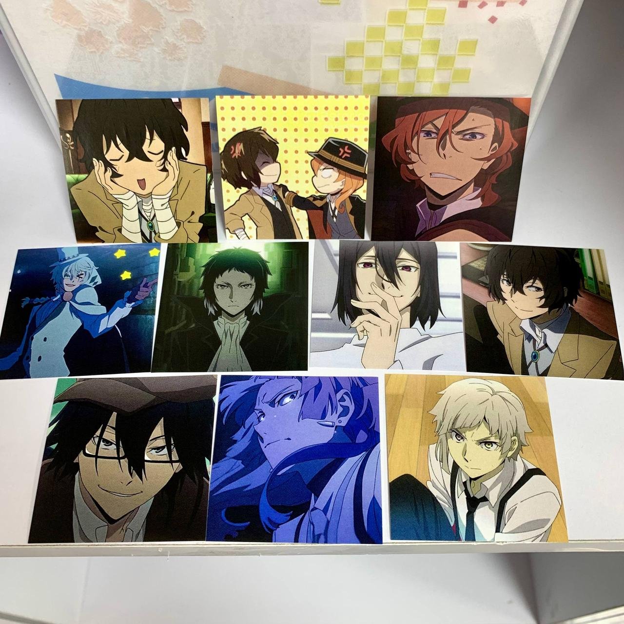 Набір наліпок "Літературні генії Бродячі Пси / Bungou Stray Dogs"