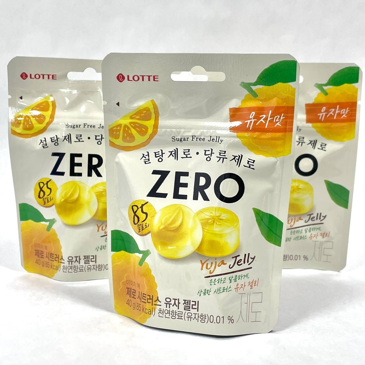 Цукерки жилейні ( без цукру ) зі смаком корейського цитрусу  Zero Citrus  Jelly TM “Lotte” 40 г.