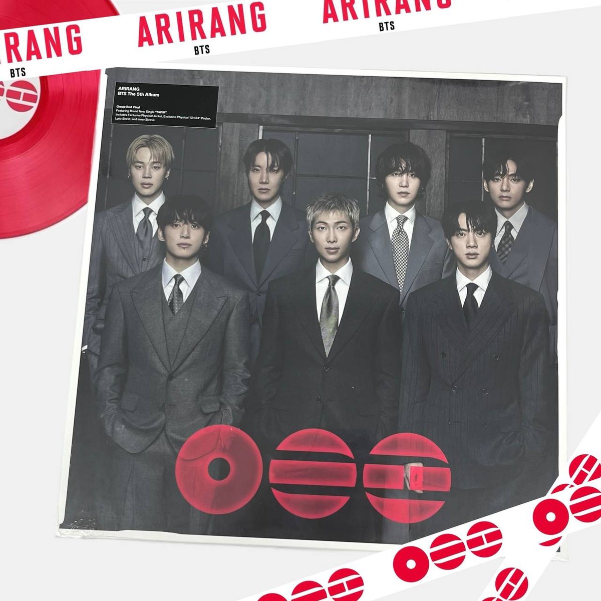 BTS - ARIRANG ( Standard vinyl, GROUP RED VINYL )