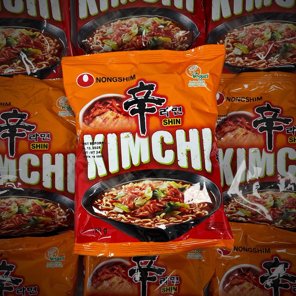 Рамьон Nongshim Kimchii - середньої гостроти.