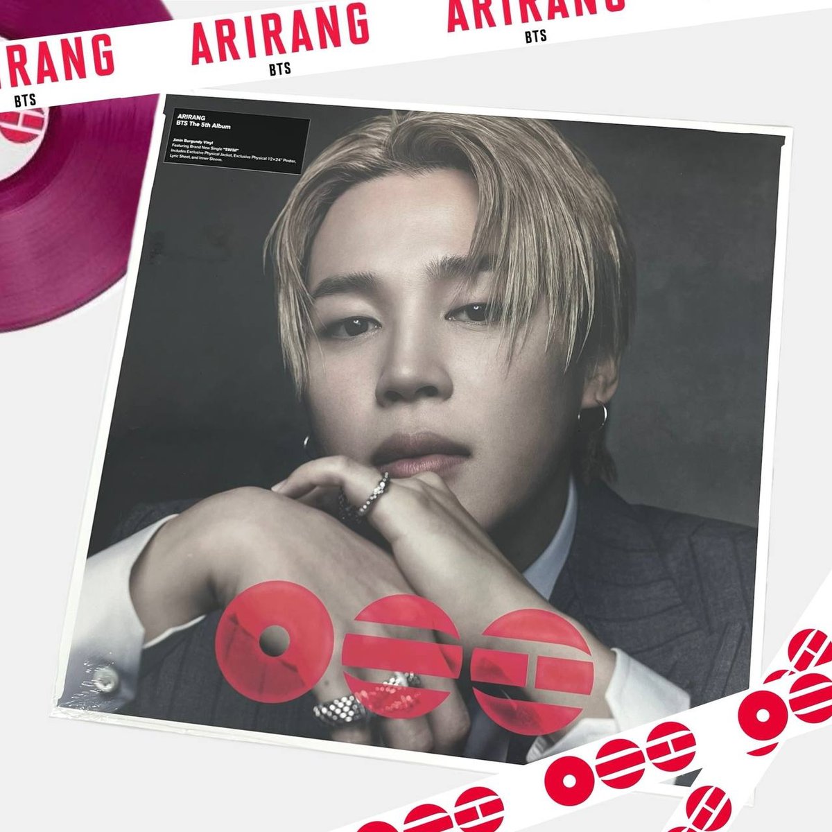 BTS - ARIRANG ( Standard vinyl, JIMIN BURGUNDY VINYL )