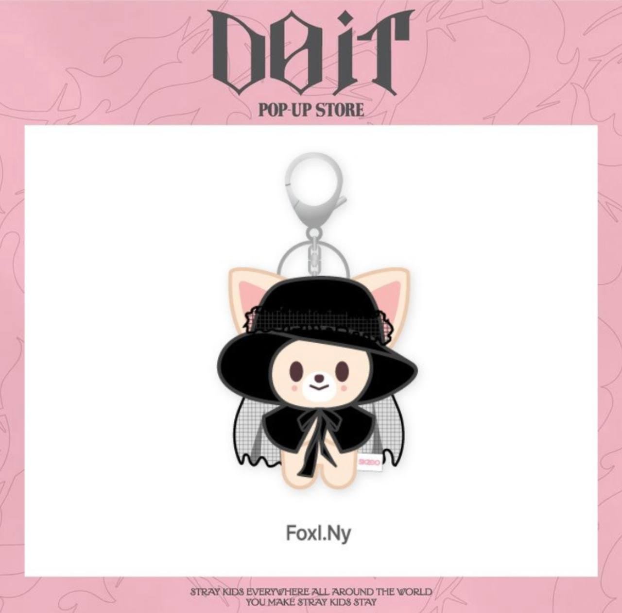 SKZOO COSTUME MAGNET PLUSH KEYRING - DO IT FoxI.Ny