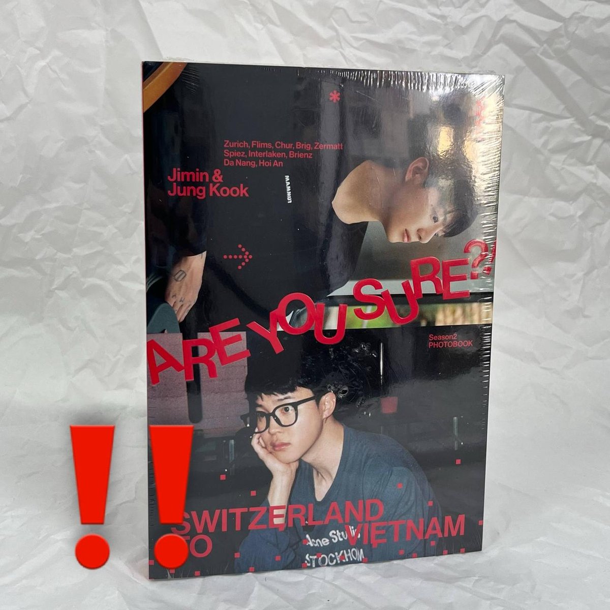 Jimin&Jungkook (BTS) - ARE YOU SURE? Season2 Photobook !ПОШКОДЖЕННЯ НА ФОТО!