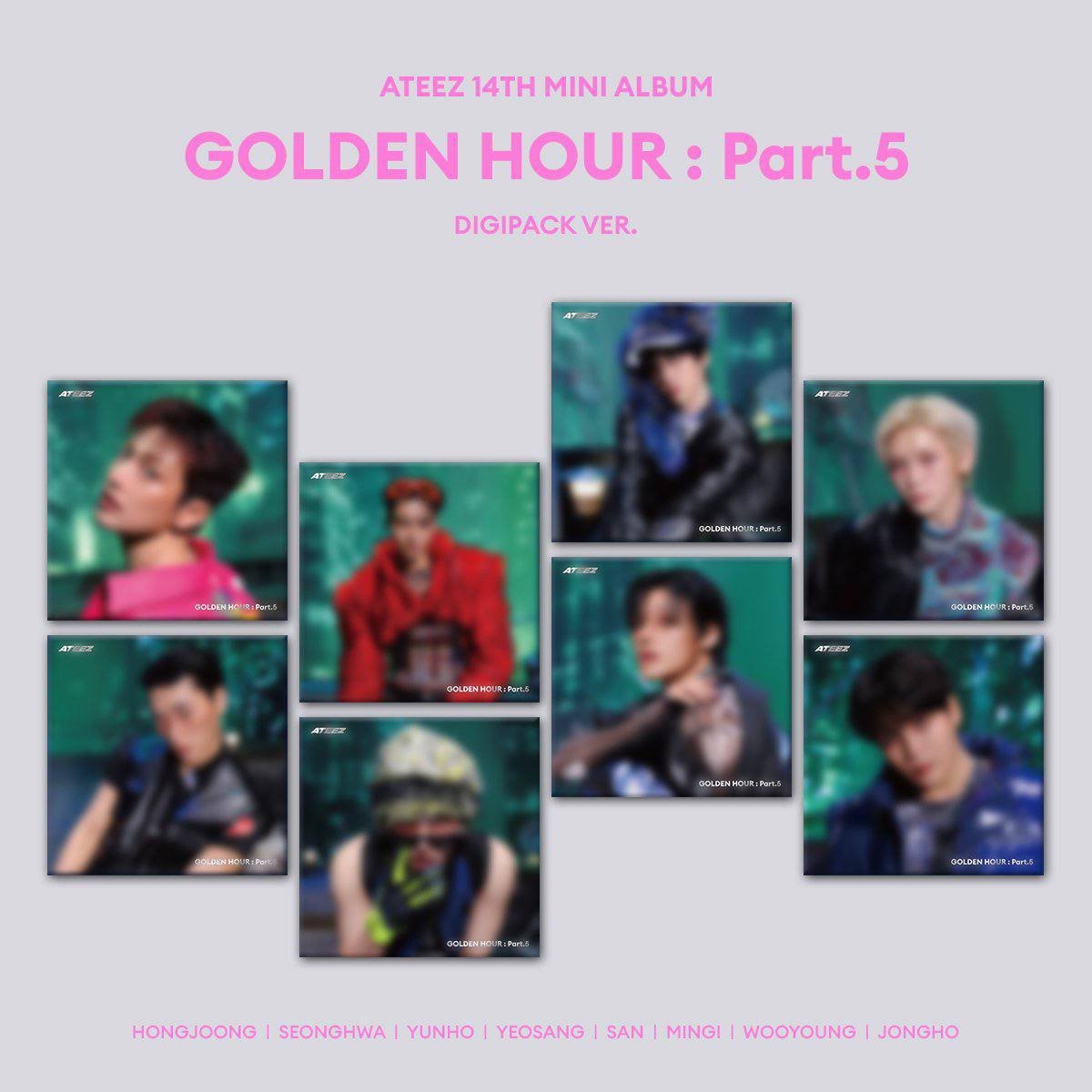 (SOUNDWAVE POB) ATEEZ - GOLDEN HOUR : Part.5 Digipack