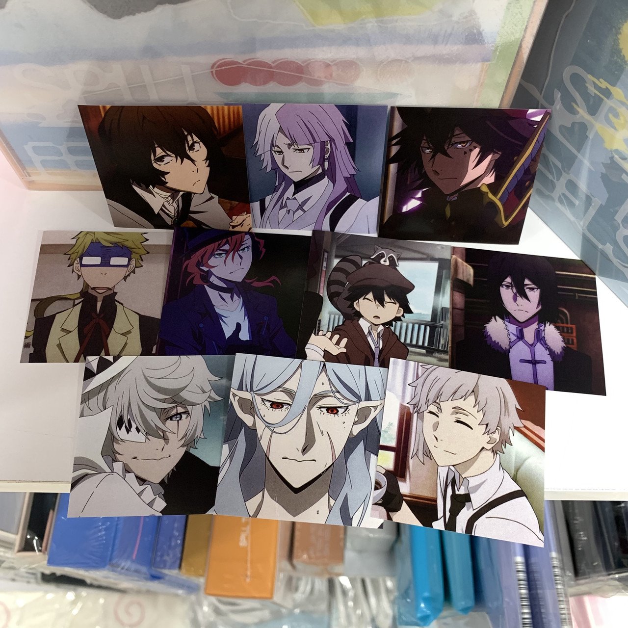 Набір наліпок "Літературні генії Бродячі Пси / Bungo Stray Dogs"