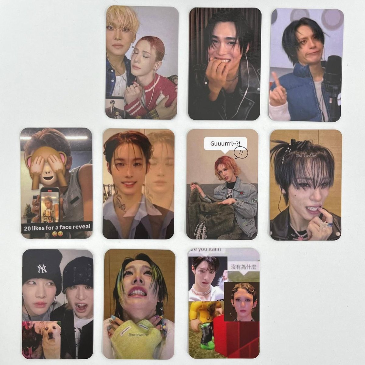 Мемний сет двосторонніх карток XLOV