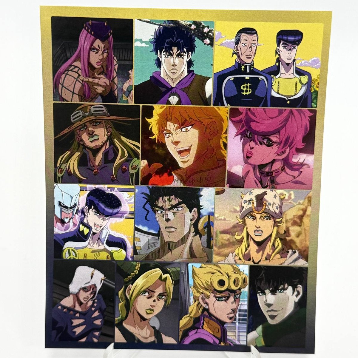 Наліпки "Химерні пригоди ДжоДжо / JoJo's Bizzare Adventure" на аркуші А6 (для самовирізання)