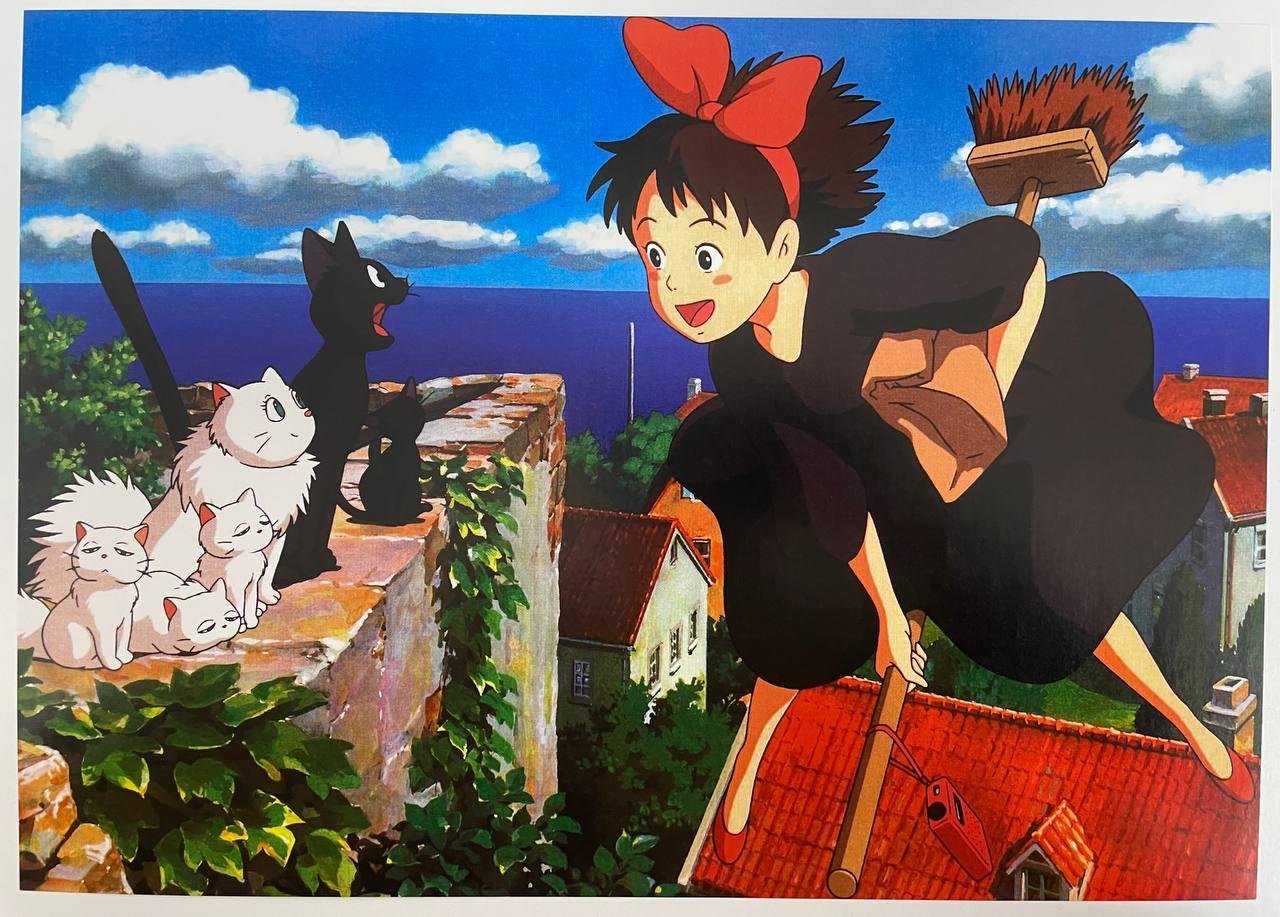Постер "Відьмацька служба доставки / Kiki's Delivery Service" А3