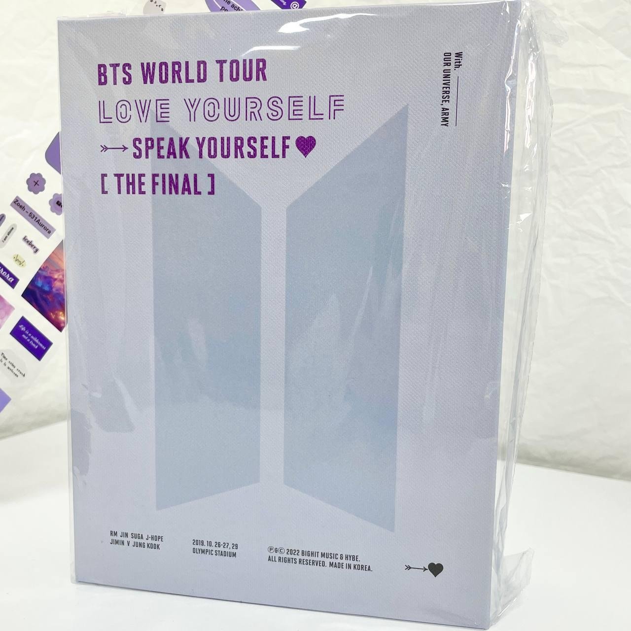 BTS WORLD TOUR LOVE YOURSELF SPEAK YOURSELF THE FINAL DVD