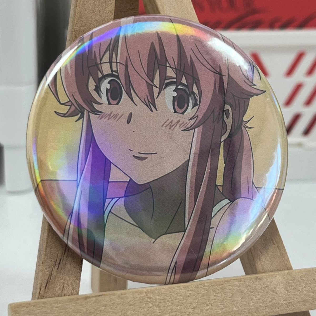 Голографічний значок "Щоденник майбутнього / Mirai Nikki "
