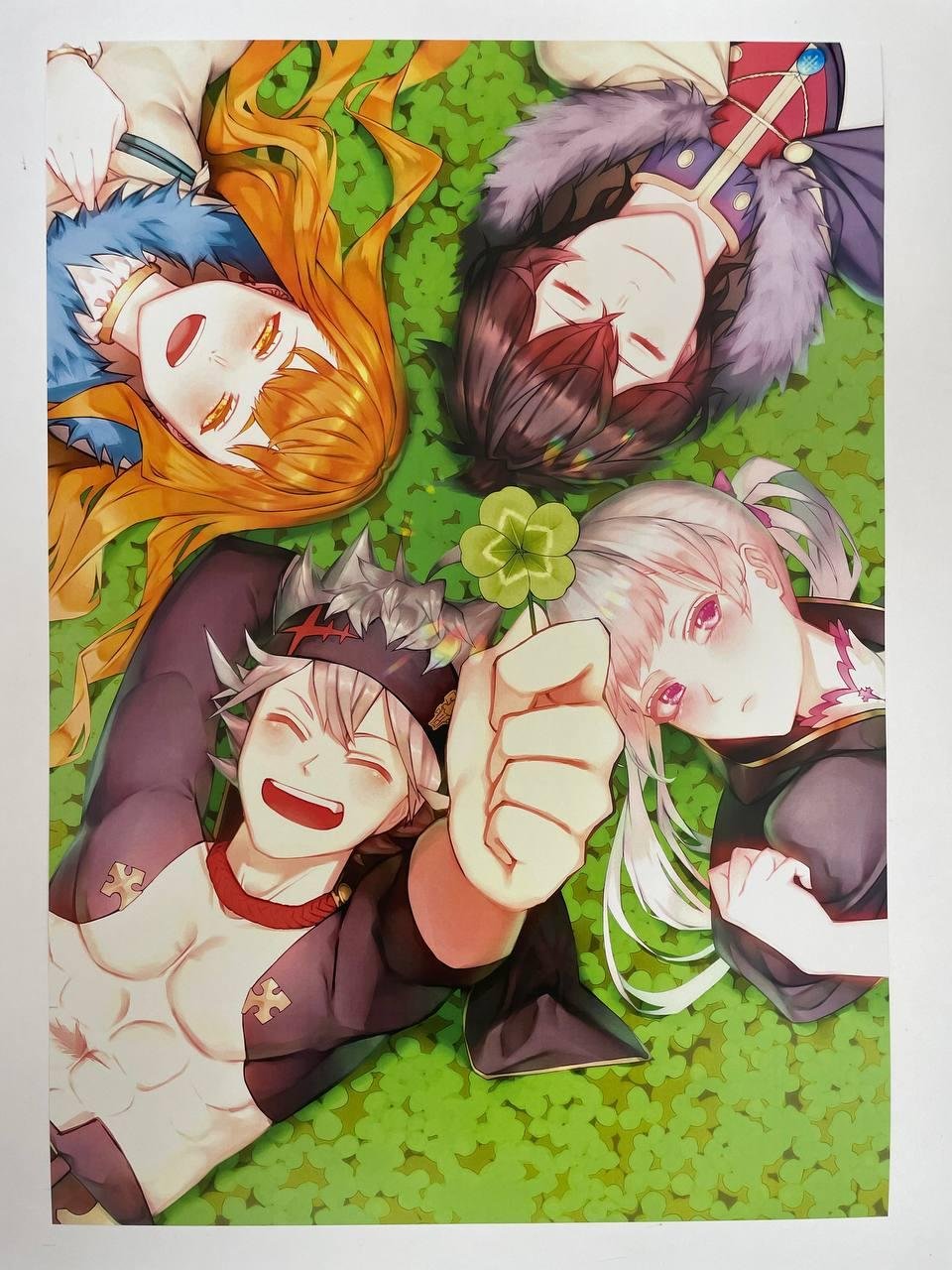 Постер А3 “Чорна конюшина / Black Clover”